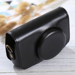 Full Body Camera PU lederen Case tas met riem voor Canon PowerShot SX730 HS / SX720 HS (zwart)