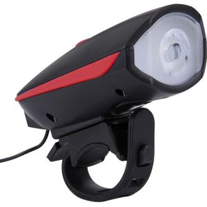 125 / 250LM 3 modi USB oplaadbare LED helder licht met hoorn- & Stuur Mount(Red)