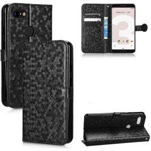 Voor Google Pixel 3 XL Lite / Pixel 3a XL Honeycomb Dot Texture lederen telefoonhoes