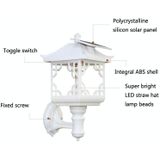 8 LED Solar Outdoor House Uiterlijk Gazon Tuin Decoratie Licht (witte kolomdop)