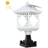 8 LED Solar Outdoor House Uiterlijk Gazon Tuin Decoratie Licht (witte kolomdop)