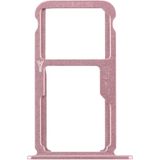 SIM-kaarthouder + SIM-kaarthouder / Micro SD-kaart voor Huawei Honor 8 (roze)