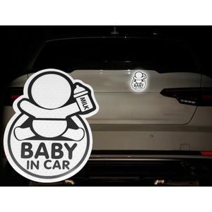 10 stks Autoverveiligheid Waarschuwing Reflecterende Stickers (Diamond White)