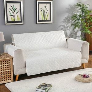 Omkeerbare machine wasbare bank dekt anti-slip fauteuil sofa beschermende mat voor huisdier honden katten  grootte: 55x196cm (Beige)