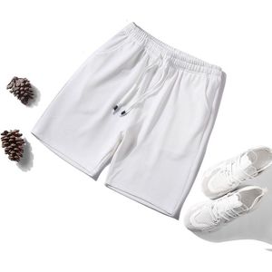 Mannen Casual Loose 5-broek Shorts (Kleur:Witte Maat:XXL)