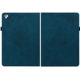 Butterfly Flower Embossed Leather Tablet Case For iPad 9.7 inch 2017 / 2018(Blue)
