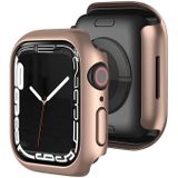 Schokbestendige TPU-beschermhoes voor Apple Watch Series 7 45mm (Rose Gold)