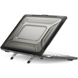 PC + TPU HONEYCOMB laptop Beschermhoes voor MacBook Pro 13.3 inch A2338 / A2289 / A2251  (COOL BLACK)