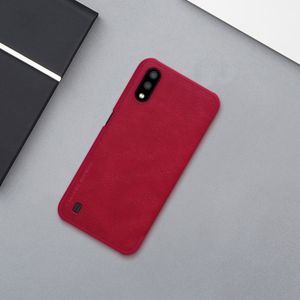 Voor Galaxy A01 NILLKIN QIN-serie Crazy Horse Texture Horizontal Flip Leather Case met Card Slot (Rood)