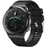 N58 IP67 1.28 Inch Touch Color Screen Smart Watch (Silicone Strap Black)