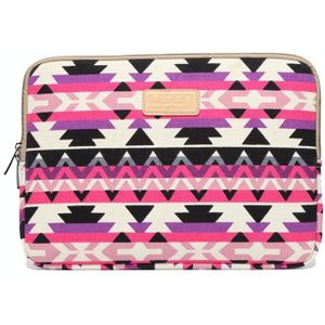 LiSEN LS-518 Lingge Pattern Laptop Computer Liner Bags  Size: 11.6 inch(Rose Red Pattern Geometry)