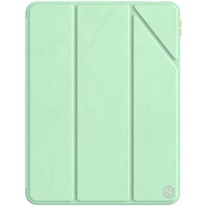 NILLKIN PC + TPU Horizontale Flip Lederen Case met Houder & Pen Slot & Slaap / Weks-Up Functie voor iPad Air 10.9 2020 / Air 4 (Groen)