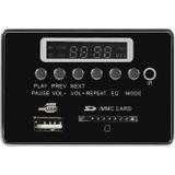 Auto 12V audio MP3 speler decoder Board FM radio SD-kaart USB AUX  met Bluetooth/afstandsbediening (zwart)