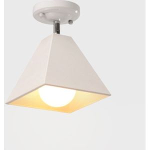YWXLight LED Nordic moderne hangende lamp creatieve eenvoudige hanger licht E27 lamp perfect voor keuken eetkamer slaapkamer woonkamer (kleur: wit formaat: + warm wit)