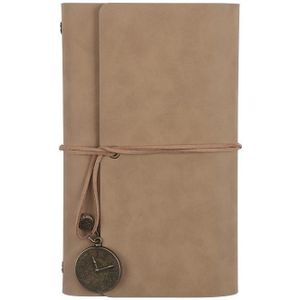 A6 80 Binnenpagina's Retro Losbladige Handboek Dagboek Notebook Kladblok (Skin Khaki)
