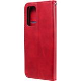 For Samsung Galaxy A82 5G Fashion Calf Texture Zipper Horizontal Flip Leather Case with Holder & Card Slots & Wallet(Red)