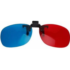 Stereo 3D rode en blauwe bril bijziendheid en 3D film computer TV dedicated