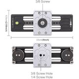 PULUZ close-up schieten Desktop Fluid Sleep track Slider aluminiumlegering camera video stabilisator Rail met 1/4 inch schroef