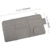 Auto zonneklep Board papier weefsel vak CD Case rits houder kaart tas Organizer (grijs)