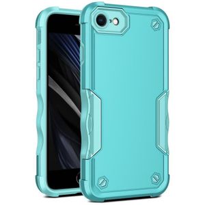 Antislip Armor Phone Case voor iPhone SE 2020 / 8/7 (Mint Green)