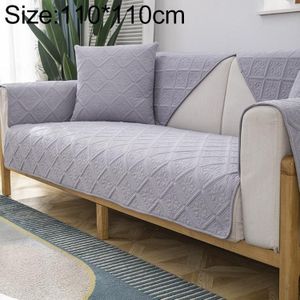 Vier seizoenen universele eenvoudige moderne antislip volledige dekking sofa cover  maat: 110x110cm (Versailles grijs)