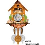 Barley Bird Wall Clock Retro Woonkamer Horloge (CM002)