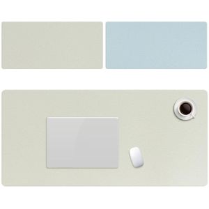 ZD01 Dubbelzijdig PU Muismat Tafel Mat  Grootte: 90 x 40cm (Mint Green + Sky Blue)