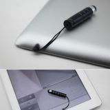 100 stuks 2 in 1 3.5mm koptelefoon poort anti-stof Plug + aanraakgevoelige scherm Bullet Stylus Pen TouchPen  voor mobiele telefoons & tabletten  grootte: 4.5 x 0.8 cm  willekeurige kleur levering