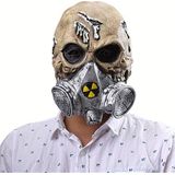 Halloween Festival partij Latex biochemische Gas Masker skelet bang masker hoofddeksels