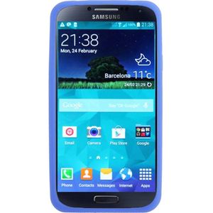 Anti-kras Silicon hoesje voor Samsung Galaxy S V / S5 / G900  (blauw)