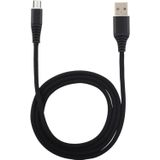 Doek van 1m gevlochten koord USB A naar Micro USB Data Sync kabel  kosten voor Galaxy  Huawei  Xiaomi  LG  HTC en andere Smart Phones (zwart)