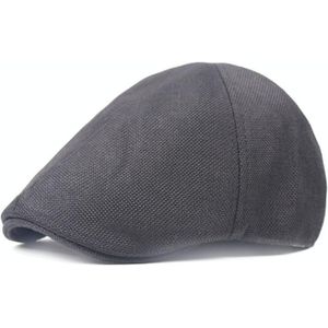 Lente / zomer jute Cap Retro mannen vooruit baret  maat: M (56-58cm)