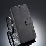 DG. MING Retro olie kant horizontale Flip Case voor iPhone XS Max  met houder & Card Slots & portefeuille (zwart)