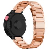 Universal Smart Watch drie stalen strips polsband horlogeband voor Garmin Forerunner 220/230/235/630/620/735 (Rose Gold)