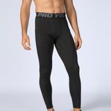 Running Training Sweat Wicking Stretch Panty's met zak (kleur: grijs formaat: S)