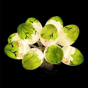 10 bollen LED cute Pasen eieren decoratieve lamp vakantie decoratieve gloeilampen (warm wit)