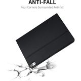Voor iPad 10e Gen 10.9 2022 ENKAY PC Back Cover Smart Leather Tablet Case met Pen Slot & Holder(Black)