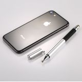 Universele 2 in 1 multifunctionele ronde dun Tip Capacitieve Touch scherm Stylus Pen voor iPhone  iPad  Samsung  en andere Capacitieve Touch scherm Smartphones of Tablet PC(Silver)