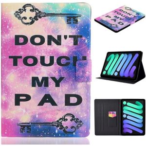 For iPad 10th Gen 10.9 2022 Voltage Texture Color Painting Leather Tablet Case(Dont Touch My Pad)