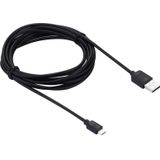 HAWEEL 3m High Speed Micro-USB naar USB Data Sync laad Kabel Voor Samsung  Xiaomi  Huawei  LG  HTC  de apparaten met Micro USB Port(zwart)