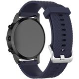 22mm Texture Siliconen Polsband Horloge Band voor Fossil Hybrid Smartwatch HR  Male Gen 4 Explorist HR  Male Sport (Donkerblauw)