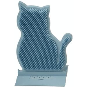 Fixed Door Seam Cat Rubbing Device Anti-jeuk & Hair Removal Massage Brush Pet Supplies(Blue)