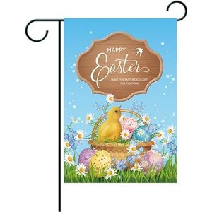 3 PCS Easter Garden Flag Banner Courtyard Garden Banner (W210126003)