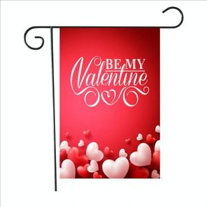 2 STUKS Valentijnsdag Tuin vlag feestelijke sfeer tuin banner (QR017)