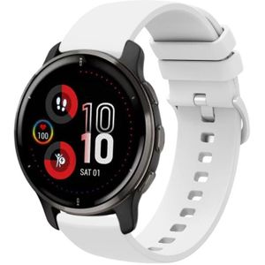 Voor Garmin Venu 2 Plus 20 mm effen kleur zachte siliconen horlogeband