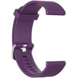 22mm Texture Siliconen polsband horlogeband voor Fossil Gen 5 Carlyle  Gen 5 Julianna  Gen 5 Garrett  Gen 5 Carlyle HR (Dark Purple)