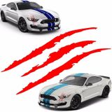 2 stuks reflecterende auto sticker monster Scratch streep klauw Marks auto auto koplamp decoratie vinyl decal auto stickers  grootte: 40X12cm