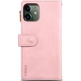 Retro Frosted Horizontale Flip Lederen Case met Houder & Card Slot & Portemonnee & Rits Pocket & Lanyard voor iPhone 11 (Rose Gold)