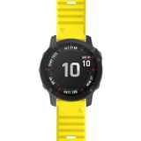 Voor Garmin fenix 6X 26mm Smart Watch Quick release Silicon polsband horlogeband (geel)
