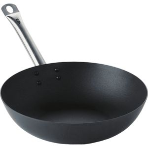 Point-Virgule Pan-à-moi Wokpan - Gietijzer - Excalibur coating - Ø 30cm